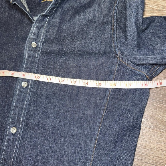Polo Ralph Lauren long sleeve button down Dark Wash Denim Shirt Dress SZ 6 - Picture 6 of 8